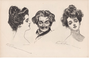 [Sketches of heads]